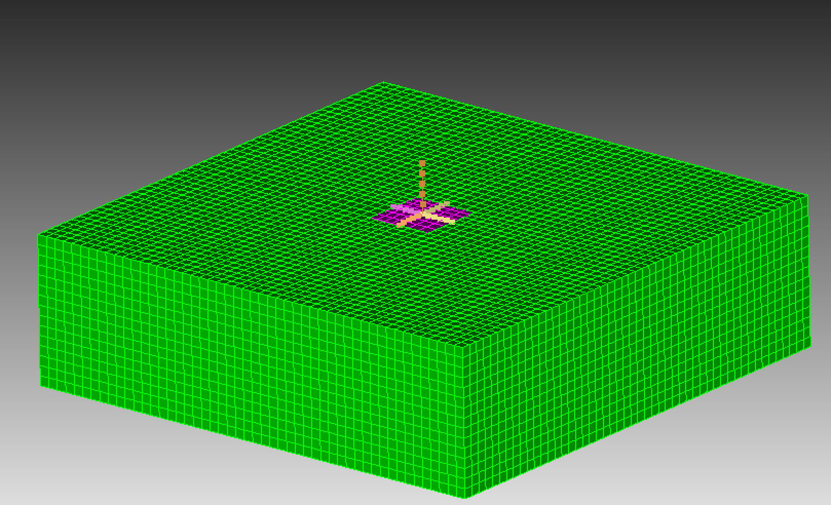 Cubit model for SSI analysis.